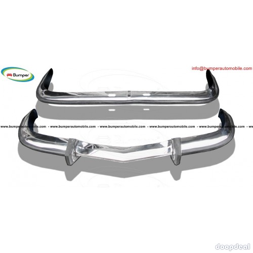 BMW 2800 CS bumper (1968-1975) in stainless steel 